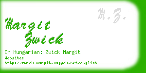 margit zwick business card